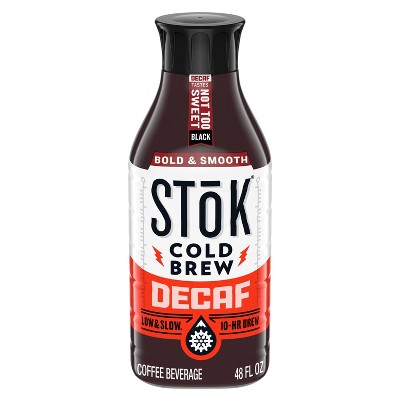 SToK Decaf Not Too Sweet Cold Brew Coffee - 48 fl oz