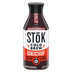 SToK Decaf Not Too Sweet Cold Brew Coffee - 48 fl oz - 1 of 4