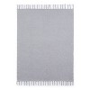 VCNY 50"x60" Solstice Chenille Fringe Throw Blanket: Hypoallergenic, Machine Washable, Farmhouse Style - 3 of 4