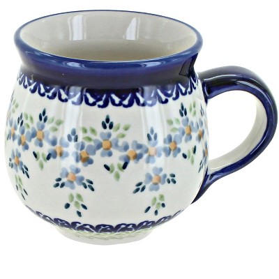 Blue Rose Polish Pottery K090  Manufaktura Bubble Mug