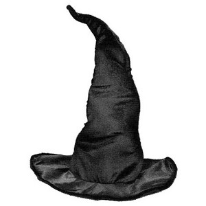 HalloweenCostumes.com  Women Women's Deluxe Witch Hat, Black - 1 of 3