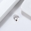 Initial Letter Charms for Women by Ginger Lyne | Italian Style Single Bracelet Charm for her | Sterling Silver Initial A for Charm Bracelet - 2 of 4