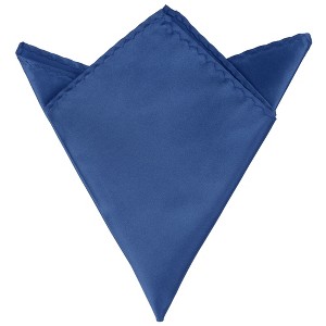 Elerevyo Men Foldable Satin Shiny Solid Color Pocket Squares - 1 of 4