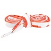 INSPIRE CHIC Flat Irregular Color Blocks Colored Striped Shoelaces for Sneakers Sports Shoes Boots 2 Pairs - 2 of 4