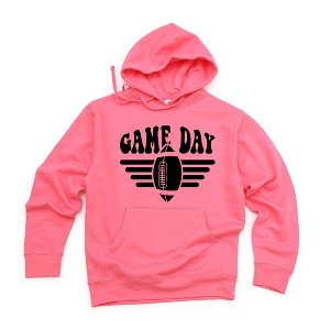 Simply Sage Market Women's Graphic Hoodie Football Game Day Stripes - 1 of 3