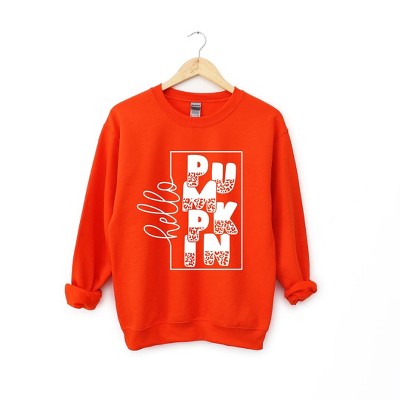 Simply Sage Market Women's Graphic Sweatshirt Hello Pumpkin Square