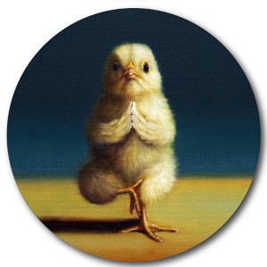 Courtside Market Global Wonders Photography Collection, Namaste Chicks III Statement Piece Wood Décor - 1 of 4