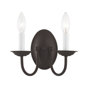 Livex Lighting Home Basics 2 - Light Wall Light in  Bronze - 1 of 2