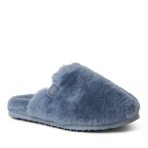 Fireside By Dearfoams Women's Shelly Beach Genuine Shearling Fuzzy Scuff Slipper - 1 of 4