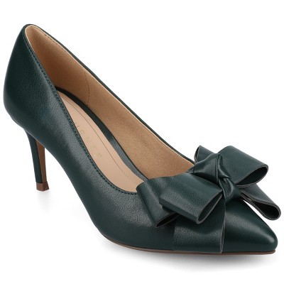 Journee Women's Crystol Medium and Wide Width Evening Pumps