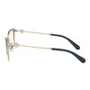 Tory Burch TY 1089 3349 Womens Cat-Eye Eyeglasses Shiny Gold/Navy 52mm - 3 of 3