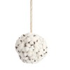 Decorative Cotton Orb Set Foam Polyester – 6.5" Hanging Home Accent by Melrose - 2 of 3