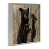 Stupell Industries Forest Black Bear and Cubs Framed Giclee Art - 2 of 4