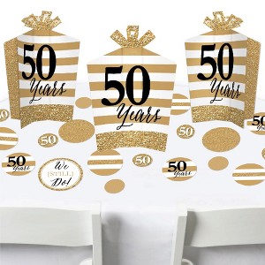 Big Dot of Happiness We Still Do - 50th Wedding Anniversary - Anniversary Party Decor and Confetti - Terrific Table Centerpiece Kit - Set of 30 - 1 of 4
