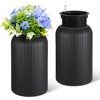 Round Planters Set of 2 with a Water Level Monitor, Self Watering Pots for Indoor and Outdoor Plants, Flower Pots for Living Room Black - 2 of 4