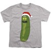Boys' Short Sleeve Rick And Morty Christmas Merry Rickmas With Pickle Rick T-Shirt - 2 of 4