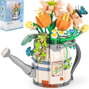 INFURNIC 3D Puzzles Flower Building Blocks Kit 973 PCS Creative DIY Artificial Flower Toy for Mother's Day Gifts, Multicolored, 3.71"*2.26"*8.58" - 1 of 4