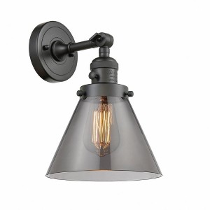 Cone - 1 Light Wall Sconce In Industrial Style-10 Inches Tall and 8 Inches Wide - 1 of 1