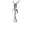 Pompeii3 1/4 Ct. Diamond Cross Pendant 10k White Gold Womens Necklace - 3 of 4