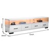 4-Drawer TV Stand for TVs up to 80" with Cabinet Doors, Flat Screen Entertainment Center and Living Room Storage - 2 of 4