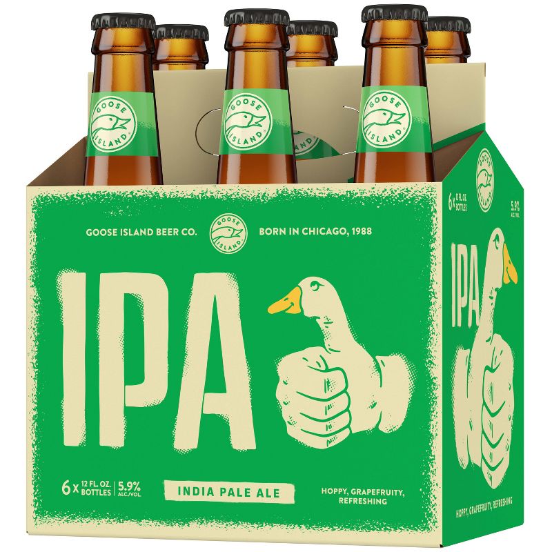 Goose Island IPA Beer - 6pk/12 fl oz Bottles, 6 of 8