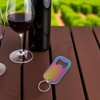 Unique Bargains Bottle Opener Standard Wine Opener Large Hand Clean Only Stainless Steel 1.5"x2.76" 1Pcs - 2 of 4