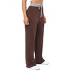 Womens Wide Leg Pants Drawstring Workout Sweat Pants for Women Comfy High Waist Pajama Legging with Pockets - 2 of 4