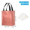 Unique Bargains Reusable Non-Woven Metallic Shiny Finish Gift Goodie Bags 12 Pcs - 2 of 4