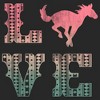 Girl's Lost Gods Horse Retro Love Text T-Shirt - 2 of 4