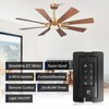 Parrot Uncle 60" Modern Windmill Ceiling Fans with Light and Remote Control Color Changing Integrated LED Ceiling Fan - 2 of 4
