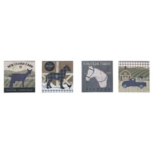 Transpac MDF Layered Wall Decor Set of 4 Spring Home Decorations - 1 of 1