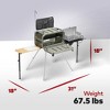 Yakima EXO OpenRange Deluxe Outdoor All-In-1 Camp Kitchen Workstation Cooking Storage System, for EXO SwingBase and TopShelf Systems, Gray - 3 of 4