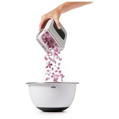 OXO White Stainless Steel Manual Vegetable Chopper