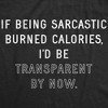 Womens If Being Sarcastic Burned Calories Hilarious Gym Workout Gift Trainer T-shirt - Crazy Dog Women's T Shirt - 2 of 4