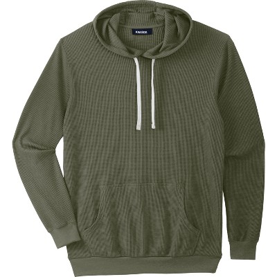 KingSize Men's Big & Tall Tall Waffle-Knit Thermal Hoodie