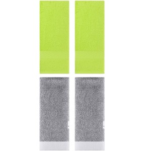 REGALWOVEN 4 Pcs Solid Textured Cotton Soft Absorbent Decorative Hand Towel - 1 of 4