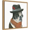 Amanti Art The Boys VIII Dog by Myles Sullivan Canvas Wall Art Print Framed 16-in. x 16-in. - 3 of 4