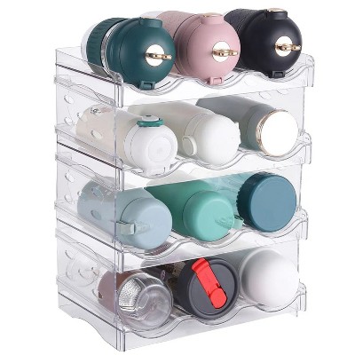 LunaLulinlk 4 Tier Clear Stackable Beverage Organizer