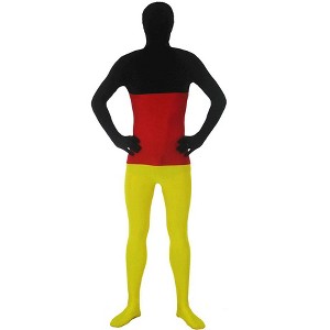 AltSkin Full Body Stretch Fabric Suit - World Flag Design - 1 of 2
