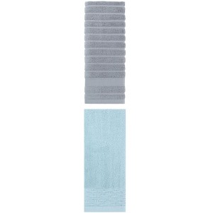 REGALWOVEN Solid Soft Absorbent Cotton Bathroom Hand Towels 14" x 30" 2 Pcs - 1 of 4