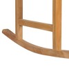 Rocking Chair Brown Solid Teak Wood Medium Durable vidaXL - 4 of 4