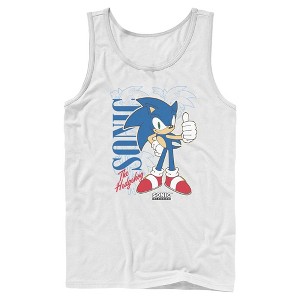 Mens Sonic the Hedgehog Thumbs Up Tank Top - 1 of 4