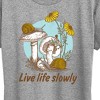 Women's - Instant Message - Live Life Slowly Short Sleeve Graphic T-Shirt - 2 of 4