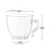 Smarty Had A Party 8 oz. Clear Square Plastic Coffee Mugs (192 Mugs) - 3 of 4