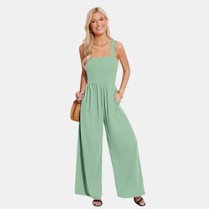 Women's Elegant Square Neck Jumpsuit for Casual Summer Look - Cupshe - 1 of 4