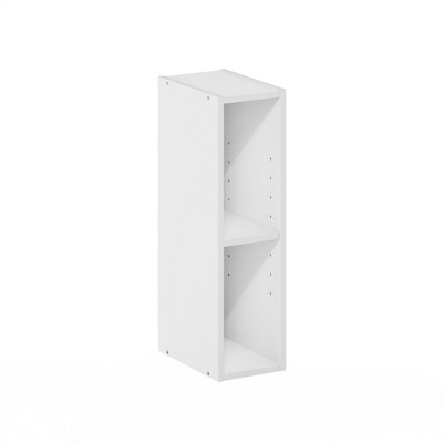 HOMLUX 2-Tier Adjustable Storage Bookcase Space Saving for Laundry Closet Bathroom