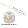 Unique Bargains Faux Pearl Beading Chain with Spool for DIY Necklace Bracelet - 2 of 4