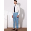 Lars Amadeus Men's Plaid Business Regular Fit Formal Prom Checked Trousers - 4 of 4