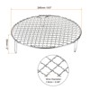 Unique Bargains Stainless Steel Barbecue Grill Net Round Cooling Rack Silver - 2 of 4