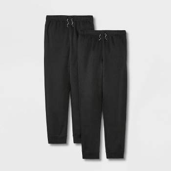 Hanes Kids' Eco Smart Fleece Non-pocket Sweatpants - Black Xs : Target